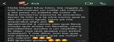 Captura de reseña de una clienta de Giulimage (10)
